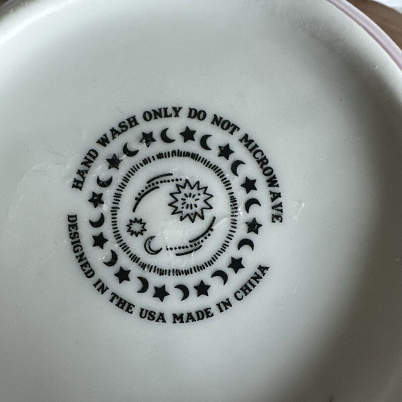 STAY WILD MOON CHILD Speckled Hamsa Oversized Coffee Tea Mug Cup Metallic Gold - Picture 6 of 8